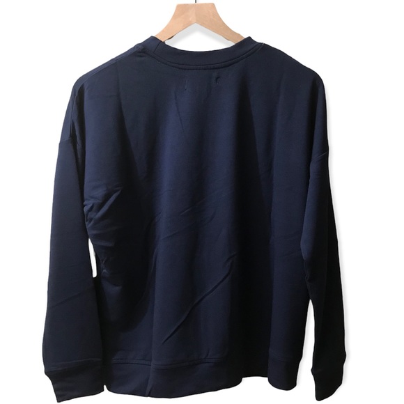 NWT Rae Dunn America Sweatshirt, Pullover Preppy Patriotic Crewneck Blue XS - Picture 5 of 11